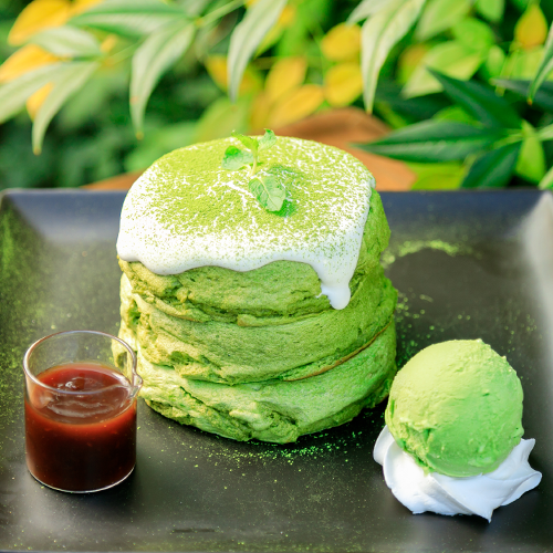 green tea pancakes